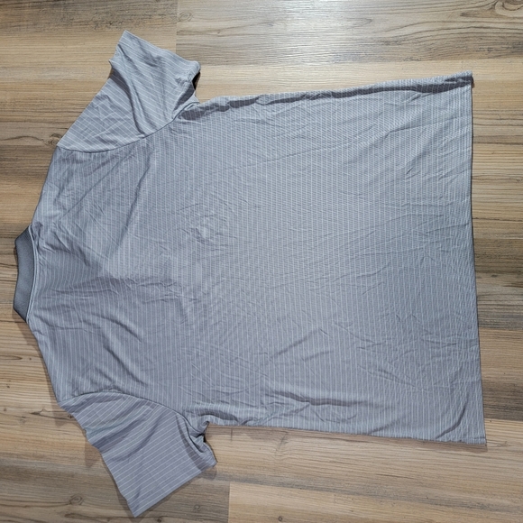 Perry Ellis Travel Lux Mens Size XL  Gray Striped Golf Polo NWT - Picture 4 of 7